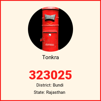 Tonkra pin code, district Bundi in Rajasthan