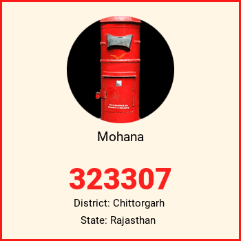 Mohana pin code, district Chittorgarh in Rajasthan