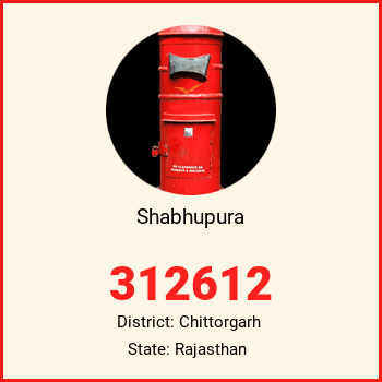 Shabhupura pin code, district Chittorgarh in Rajasthan