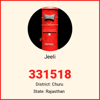 Jeeli pin code, district Churu in Rajasthan
