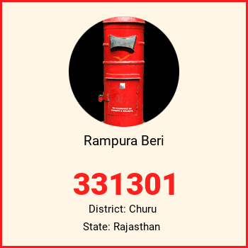 Rampura Beri pin code, district Churu in Rajasthan