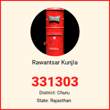 Rawantsar Kunjla pin code, district Churu in Rajasthan