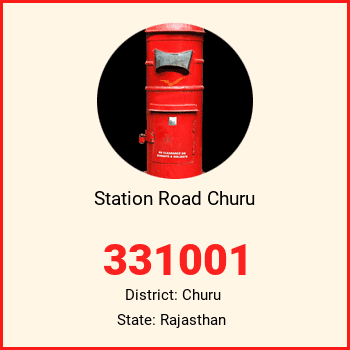 Station Road Churu pin code, district Churu in Rajasthan