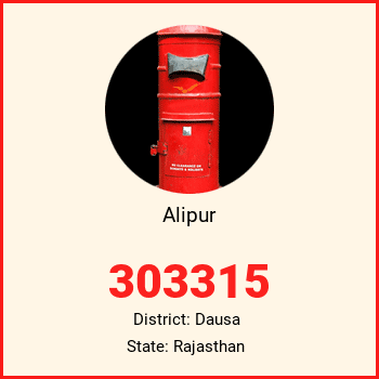 Alipur pin code, district Dausa in Rajasthan