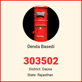 Denda Basedi pin code, district Dausa in Rajasthan