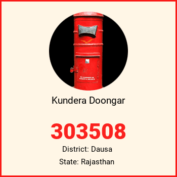 Kundera Doongar pin code, district Dausa in Rajasthan
