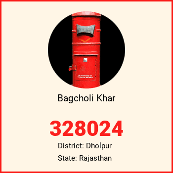 Bagcholi Khar pin code, district Dholpur in Rajasthan