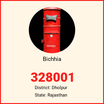 Bichhia pin code, district Dholpur in Rajasthan
