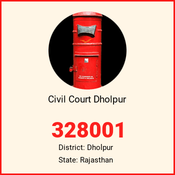 Civil Court Dholpur pin code, district Dholpur in Rajasthan