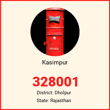 Kasimpur pin code, district Dholpur in Rajasthan