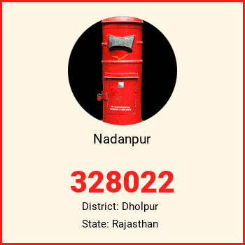 Nadanpur pin code, district Dholpur in Rajasthan