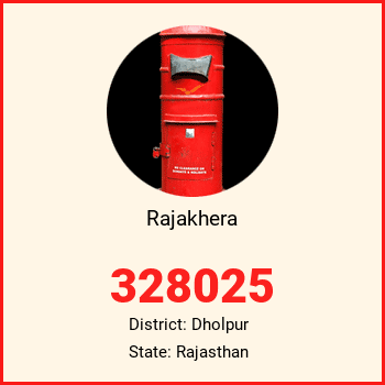 Rajakhera pin code, district Dholpur in Rajasthan