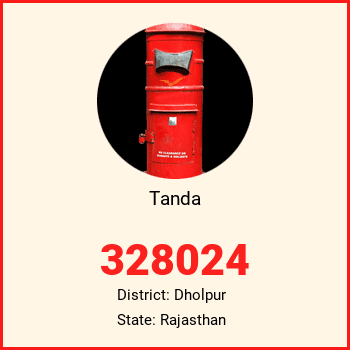 Tanda pin code, district Dholpur in Rajasthan