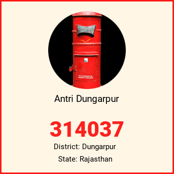 Antri Dungarpur pin code, district Dungarpur in Rajasthan