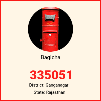Bagicha pin code, district Ganganagar in Rajasthan