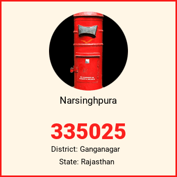 Narsinghpura pin code, district Ganganagar in Rajasthan