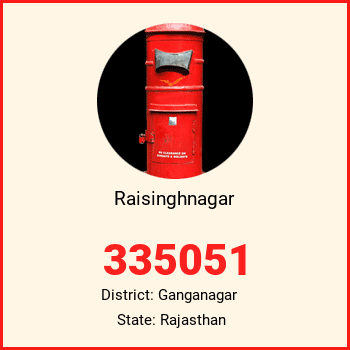 Raisinghnagar pin code, district Ganganagar in Rajasthan
