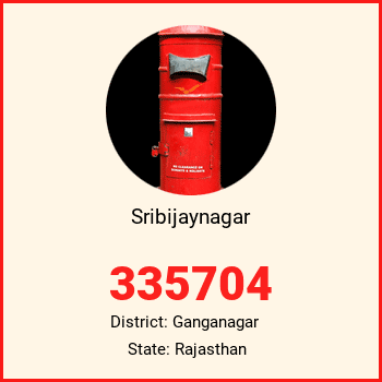 Sribijaynagar pin code, district Ganganagar in Rajasthan