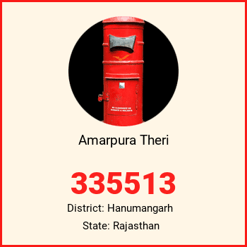 Amarpura Theri pin code, district Hanumangarh in Rajasthan