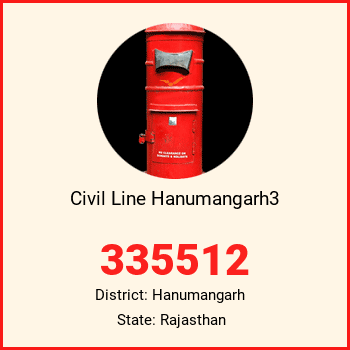 Civil Line Hanumangarh3 pin code, district Hanumangarh in Rajasthan