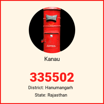 Kanau pin code, district Hanumangarh in Rajasthan