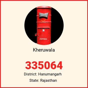 Kheruwala pin code, district Hanumangarh in Rajasthan