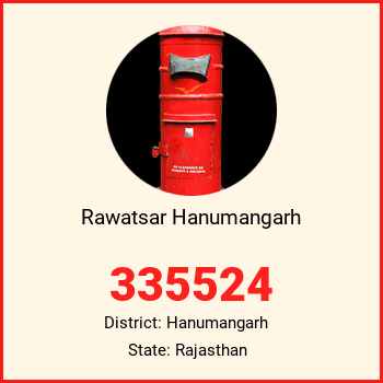 Rawatsar Hanumangarh pin code, district Hanumangarh in Rajasthan