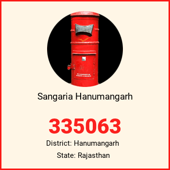 Sangaria Hanumangarh pin code, district Hanumangarh in Rajasthan