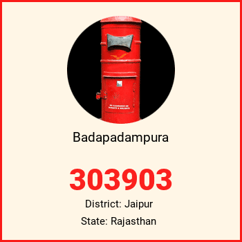 Badapadampura pin code, district Jaipur in Rajasthan