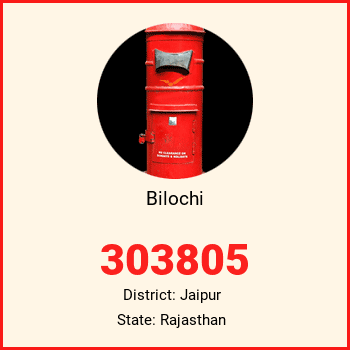 Bilochi pin code, district Jaipur in Rajasthan
