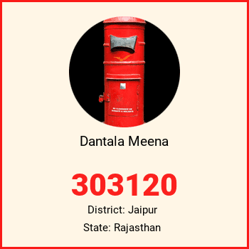 Dantala Meena pin code, district Jaipur in Rajasthan