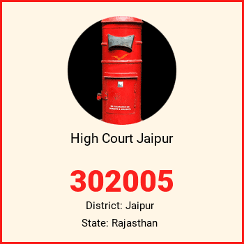 High Court Jaipur pin code, district Jaipur in Rajasthan
