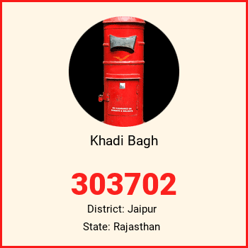 Khadi Bagh pin code, district Jaipur in Rajasthan