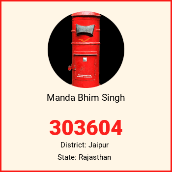 Manda Bhim Singh pin code, district Jaipur in Rajasthan