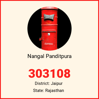 Nangal Panditpura pin code, district Jaipur in Rajasthan