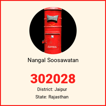 Nangal Soosawatan pin code, district Jaipur in Rajasthan