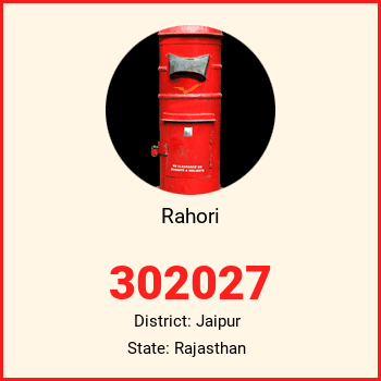 Rahori pin code, district Jaipur in Rajasthan