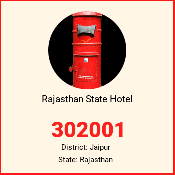 Rajasthan State Hotel pin code, district Jaipur in Rajasthan