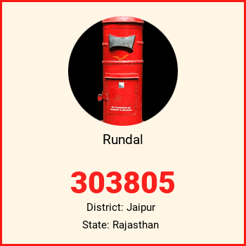 Rundal pin code, district Jaipur in Rajasthan