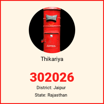 Thikariya pin code, district Jaipur in Rajasthan