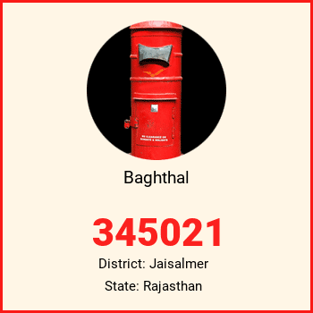 Baghthal pin code, district Jaisalmer in Rajasthan