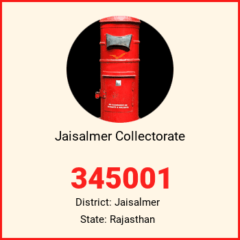 Jaisalmer Collectorate pin code, district Jaisalmer in Rajasthan