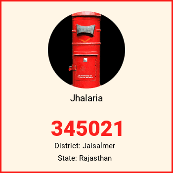Jhalaria pin code, district Jaisalmer in Rajasthan