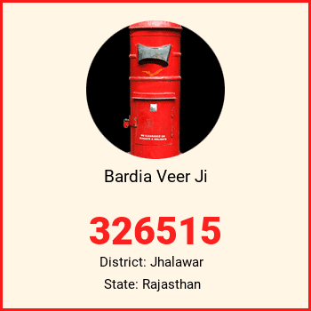 Bardia Veer Ji pin code, district Jhalawar in Rajasthan