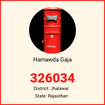 Harnawda Gaja pin code, district Jhalawar in Rajasthan
