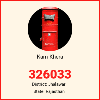 Kam Khera pin code, district Jhalawar in Rajasthan