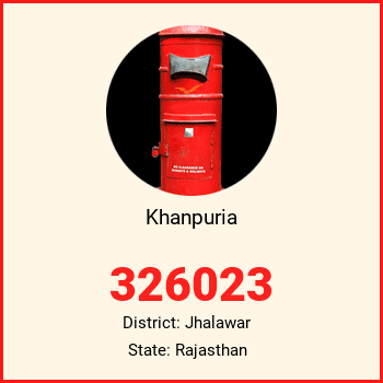 Khanpuria pin code, district Jhalawar in Rajasthan