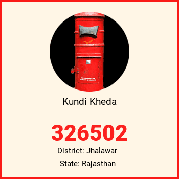 Kundi Kheda pin code, district Jhalawar in Rajasthan
