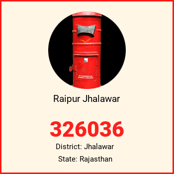 Raipur Jhalawar pin code, district Jhalawar in Rajasthan
