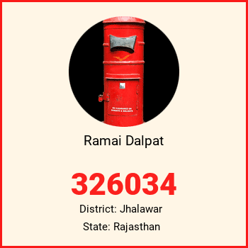 Ramai Dalpat pin code, district Jhalawar in Rajasthan